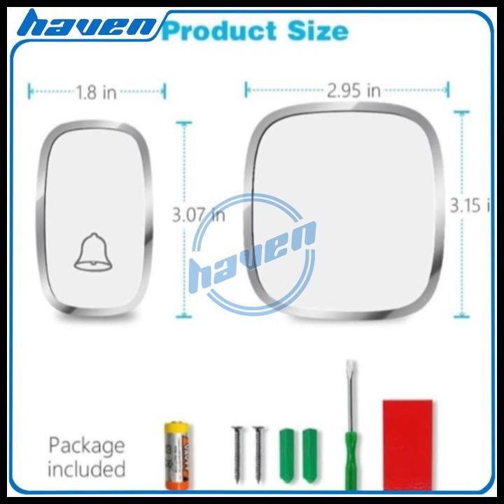 Bell Rumah Wireless Door Bell / Bel Pintu Bell Wireless Waterproof