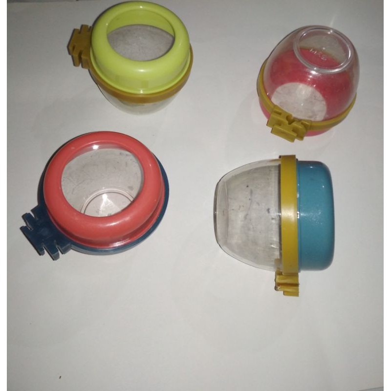 cepuk pakan minum burung 1 pack isi 10 pcs ban kutut