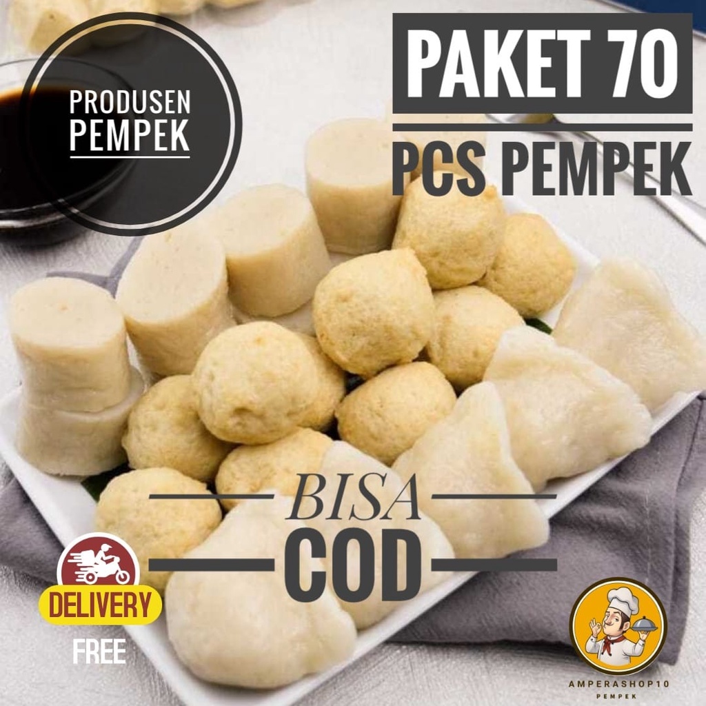 

PEMPEK PALEMBANG ASLI PAKET 70 PCS PRODUSEN