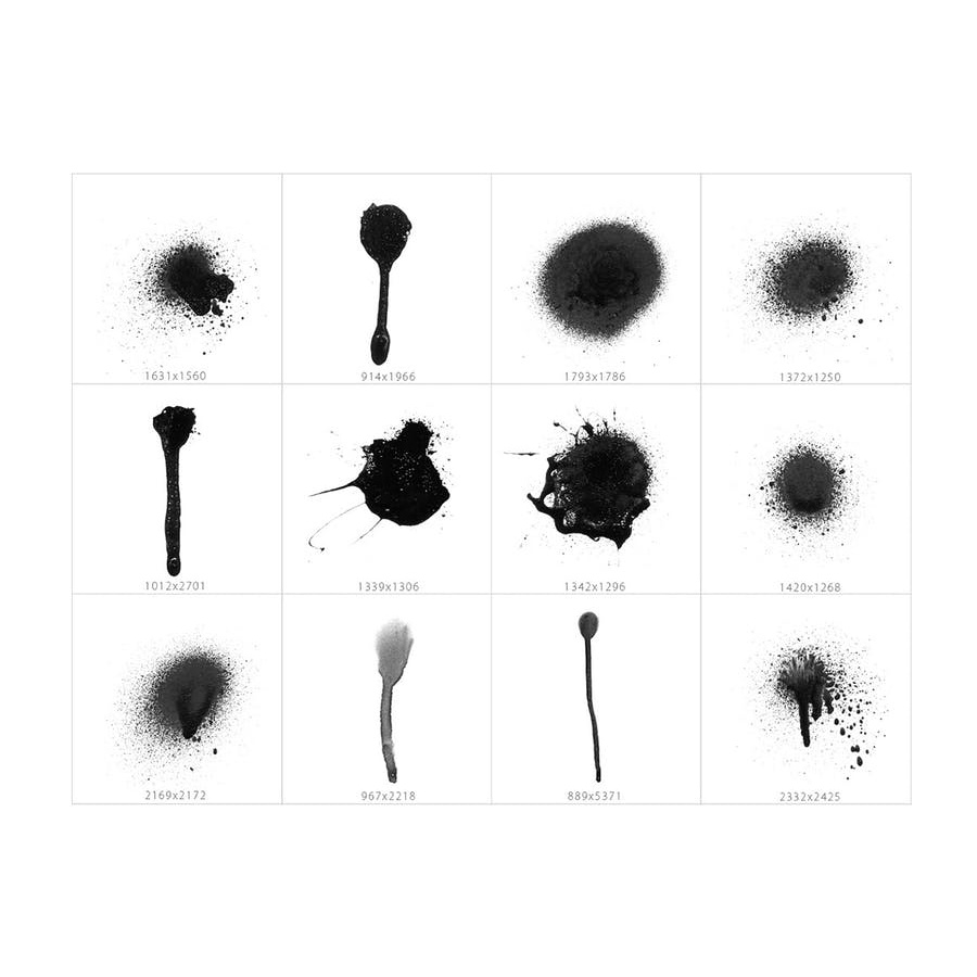 101 Spot Blob Spray - Photoshop Stamp Brushes