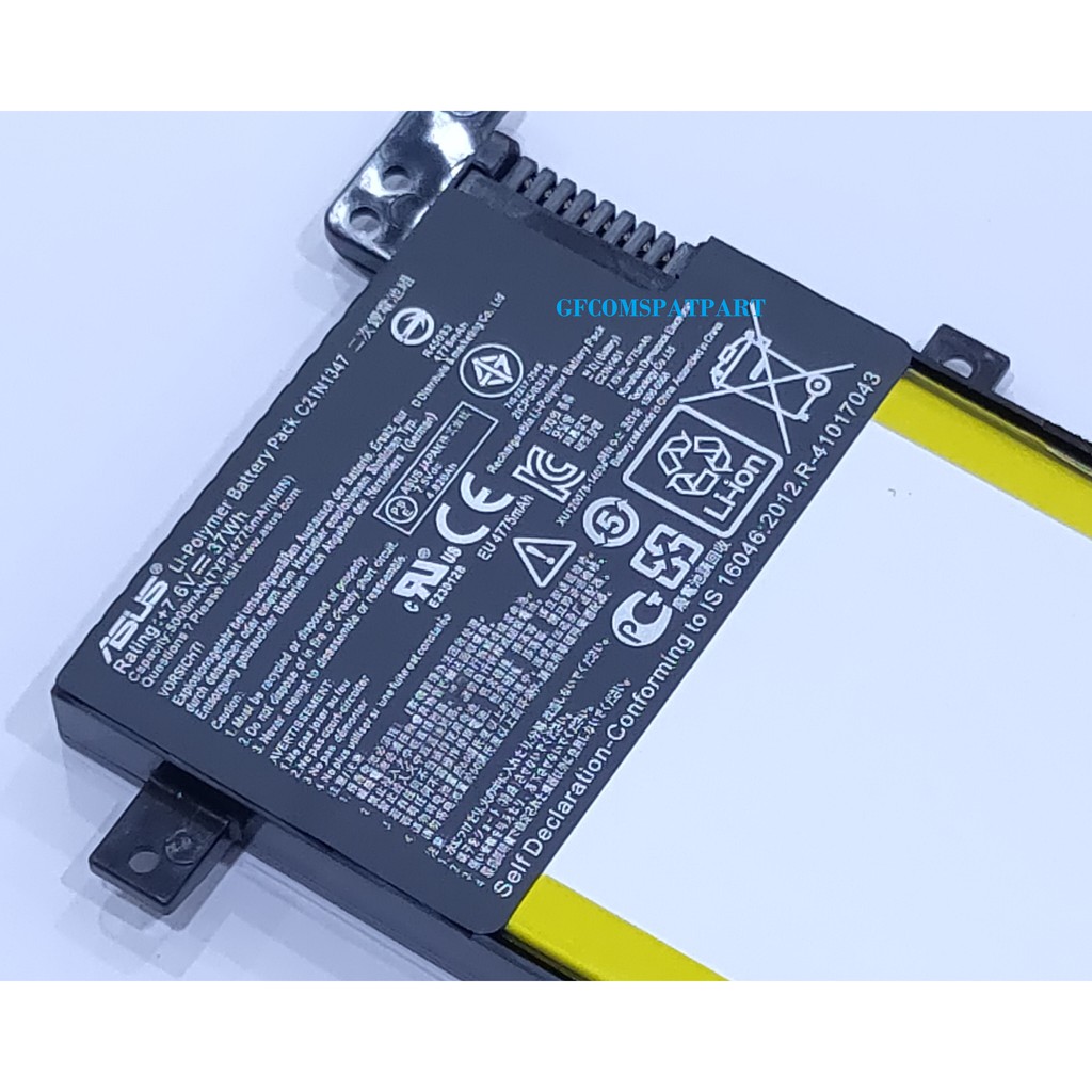 ORIGINAL Baterai Laptop Asus A555L X555 - C21N1347