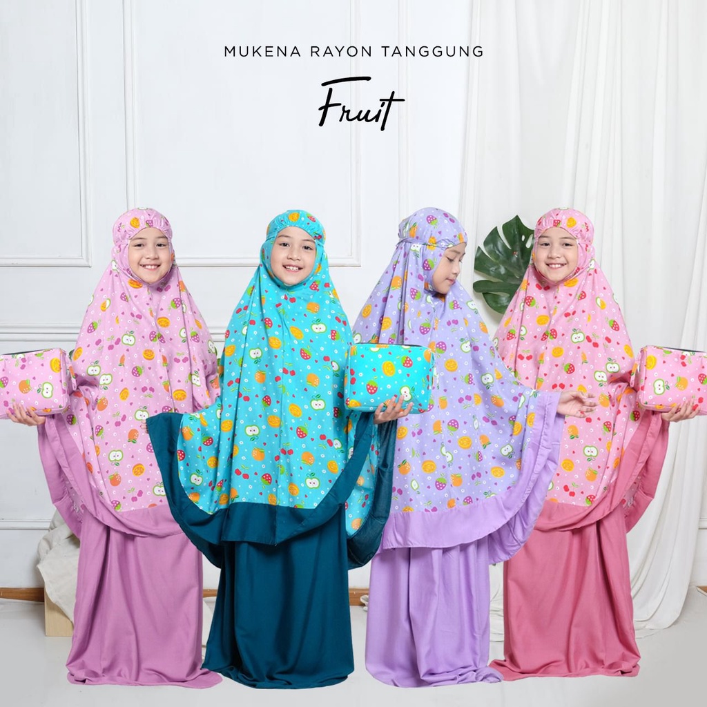 PUSAT GROSIR MUKENA TASIK - MUKENA RAYON ANAK TANGGUNG FRUITS