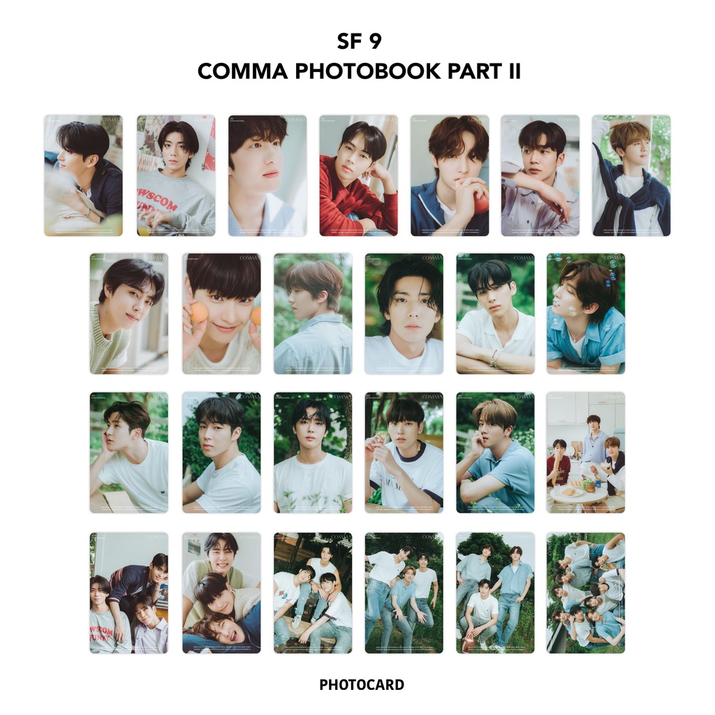 Photocard SF9 Comma Photobook Part II