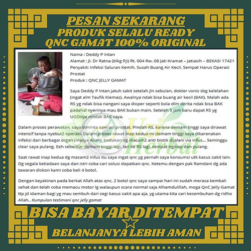 Obat Kelamin Pria Keluar Cairan Kemaluan Bernanah Kencing Sakit Pria Penis Nanah Qnc Jelly Gamat Shopee Indonesia