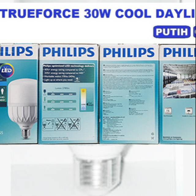 Lampu Philips LED true Force core 30W putih (Garansi 3 tahun)