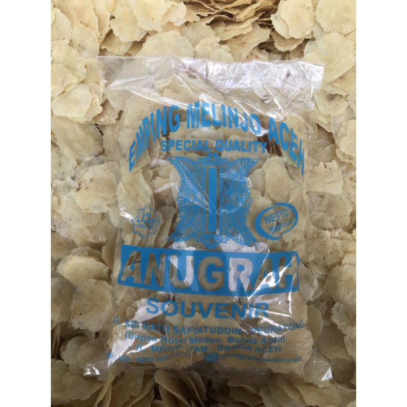 

Emping melinjo asli Aceh Anugrah Souvenir 500gr kualitas premium