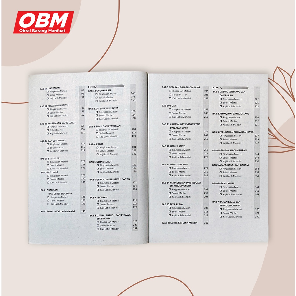 BUKU SOLUSI MASTER BANK SOAL MATEMATIKA &amp; IPA SMP 7-8-9 (KORAN)