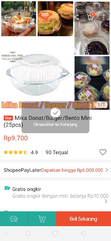 Mika Donat/burger/bento Mini (25pcs)
