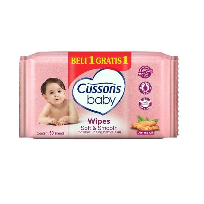 ♥BabyYank♥ Cussons Tisu Basah Beli 1 Gratis 1