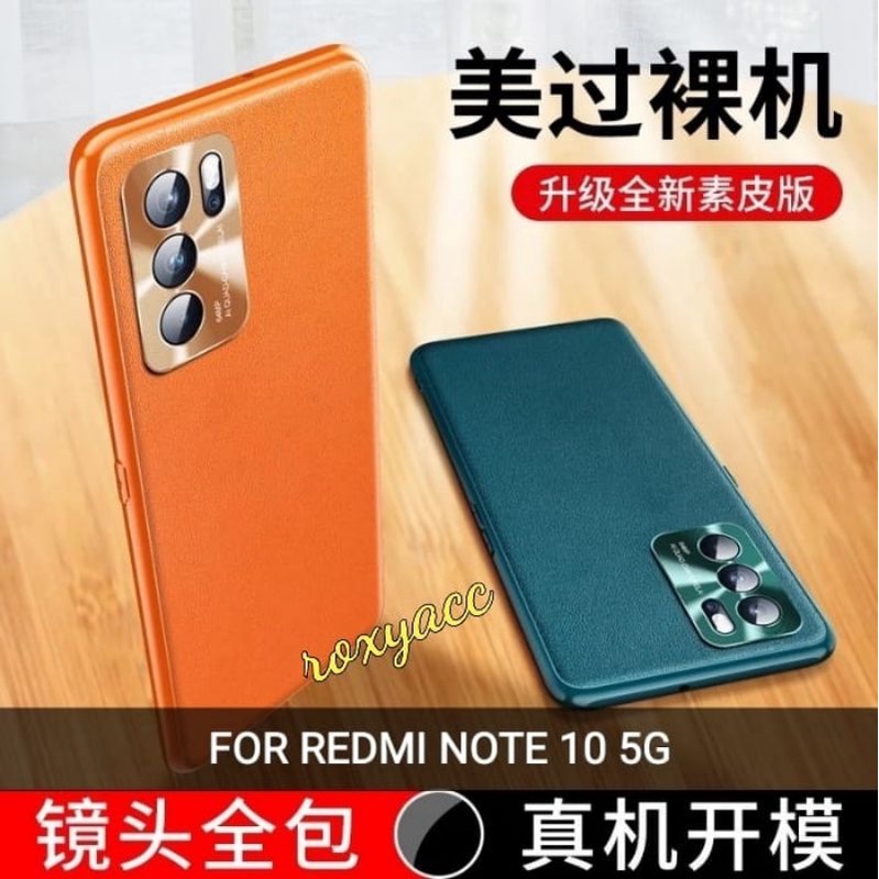 SOFT HARD CASE REDMI NOTE 10 5G VEGAN LEATHER COLORFUL