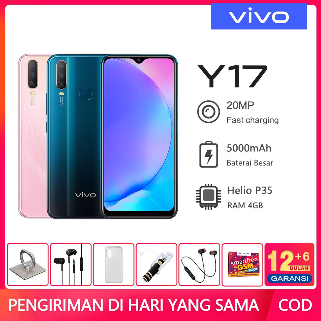 VIVO Y17 RAM 4GB ROM 128GB Garansi resmi BNIB handphone