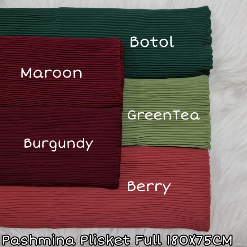 Pashmina Plisket Lidi Full Premium 180X75 CM By Milanda Mode