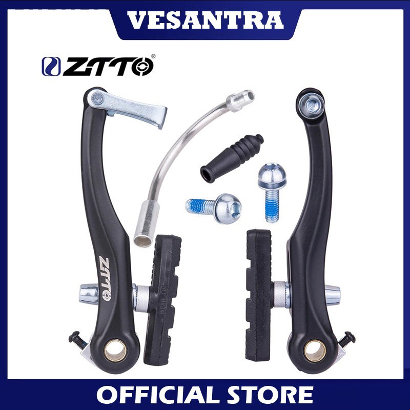 ZTTO Fullset Rem Vbrake V Brake Kaliper dengan brake pad lengkap