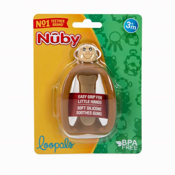 Nuby BabyTeether Loopy Legs - Mainan Teether / Gigitan Bayi 3m+ (Tersedia Varian Karakter)