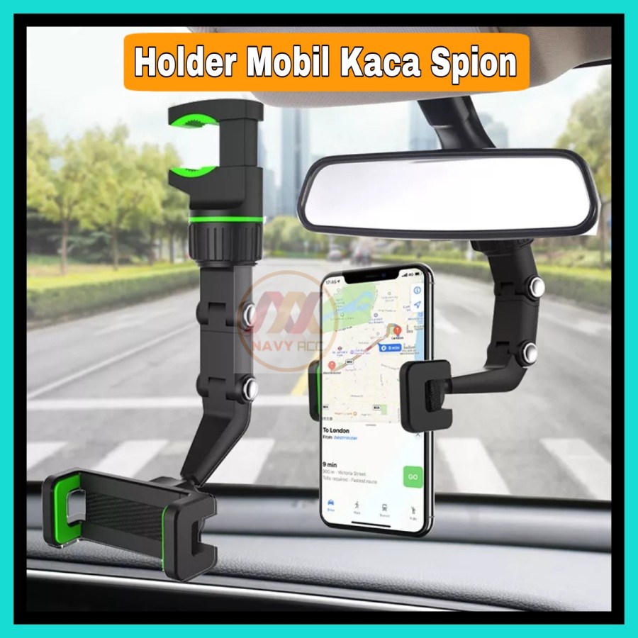 NA - Holder Mobil Kaca Spion Tempat Hp Mobil Mirror Car Holder D55