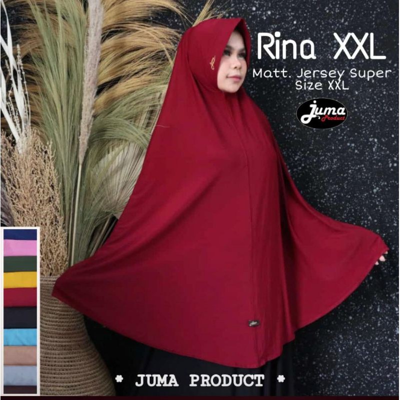 TERMURAH - HIJAB RINA XXL ORI JUMA | JILBAB JERSEY RINA XXL ORI JUMA