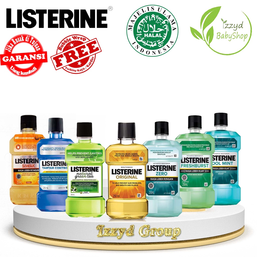 LISTERINE Listerin obat kumur Antiseptic Mouthwash Obat Kumur Antiseptik  500ml bau mulut