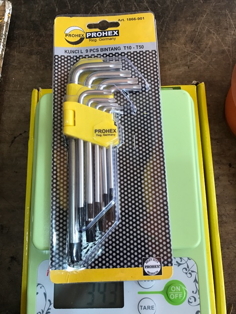 Kunci L Set 9pcs Bintang Prohex T10-T50