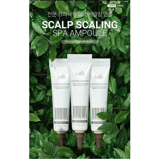 LADOR Scalp Scaling Spa Ampoule - Perawatan Pembersih Kulit Kepala Berminyak Gatal Rambut Ketombe