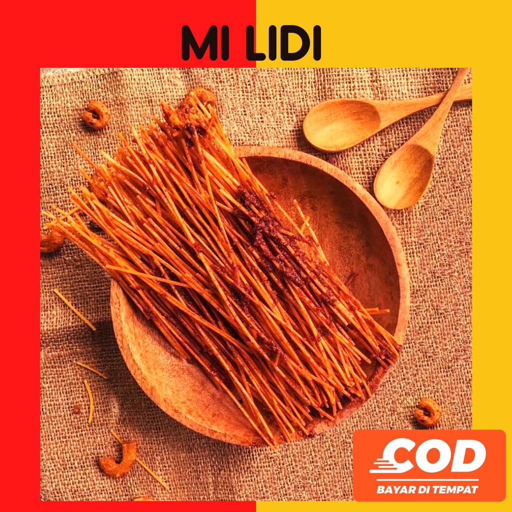 

(PROMO GROSIR TERMURAH) Mi Lidi Pedes Camilan Mie Lidie Pedas Gurih 150gr