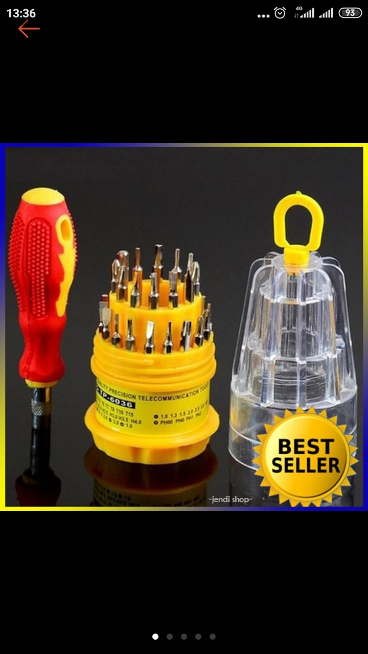 Obeng Set Multi 31 In 1 Mini Lengkap Serbaguna Handphone Elektronik Hp