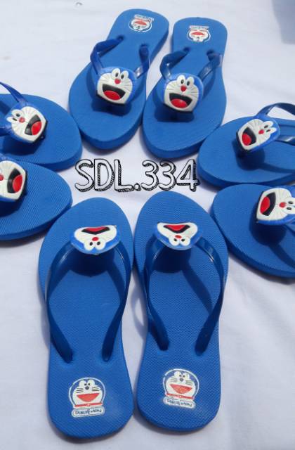 New!! Sandal wanita doraemon biru 1kg 10pcs size36/40