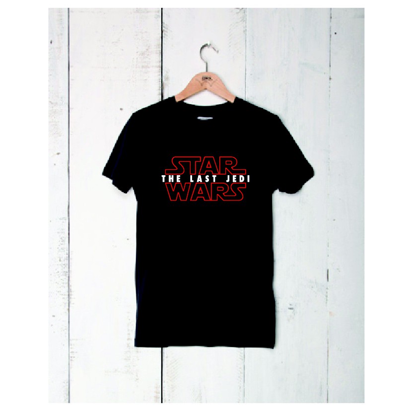 Kaos Tshirt Baju Combed 30S Distro STARWARS THE LAST JEDI