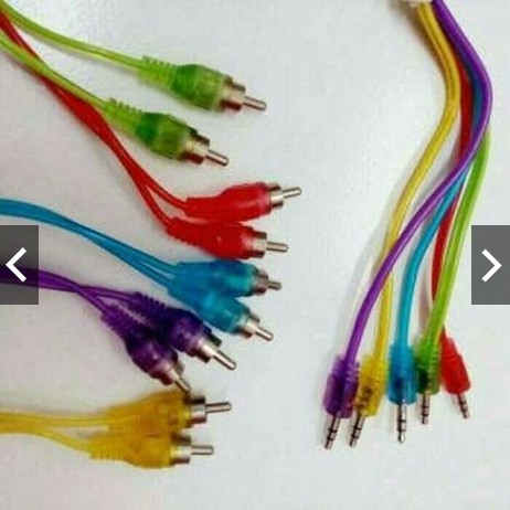 KABEL RCA 2-1 TO STEREO HP KE SPEAKER AUDIO JEK 21 KABEL RCA TO MINI STEREO LAPTOP KE SPEAKER AKTIF