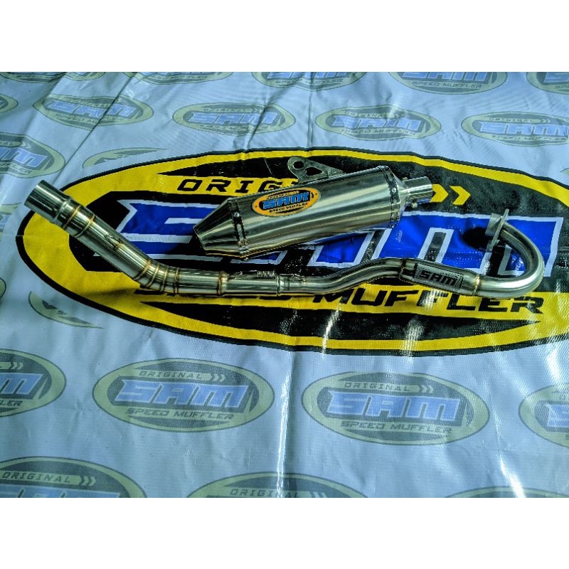 knalpot klx,crf,wr original SAM muffler
