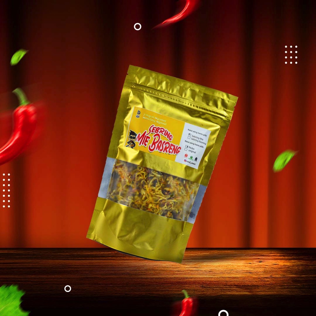 

Sebring Mie kremes/keriting 100 gram cauji snack