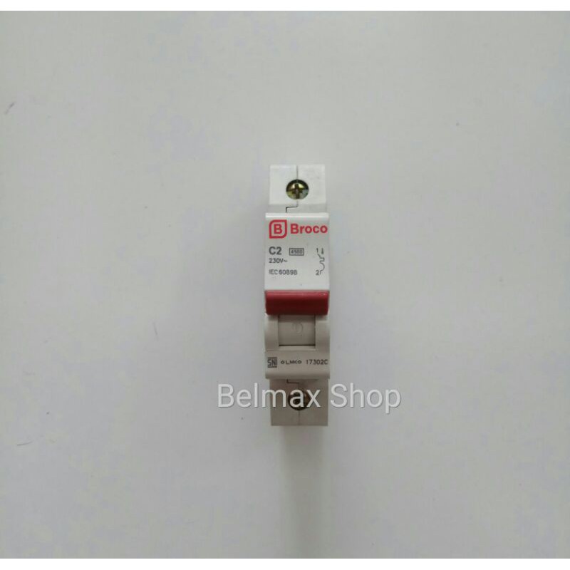 MCB Broco 2A 1 Phase/MCB C2 Broco/MCB 2A Broco 1P/MCB 2 Ampere Broco