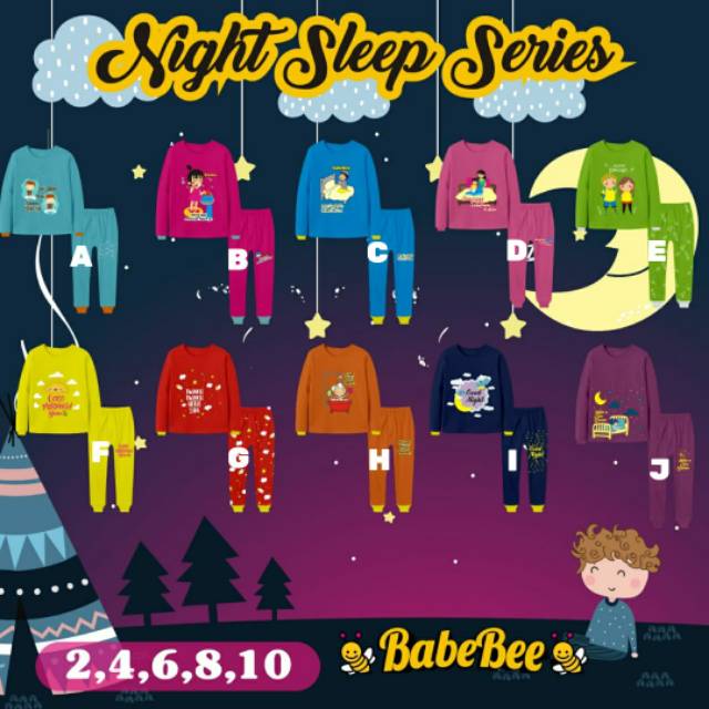 Babebee Piyama "Night Sleep Series"