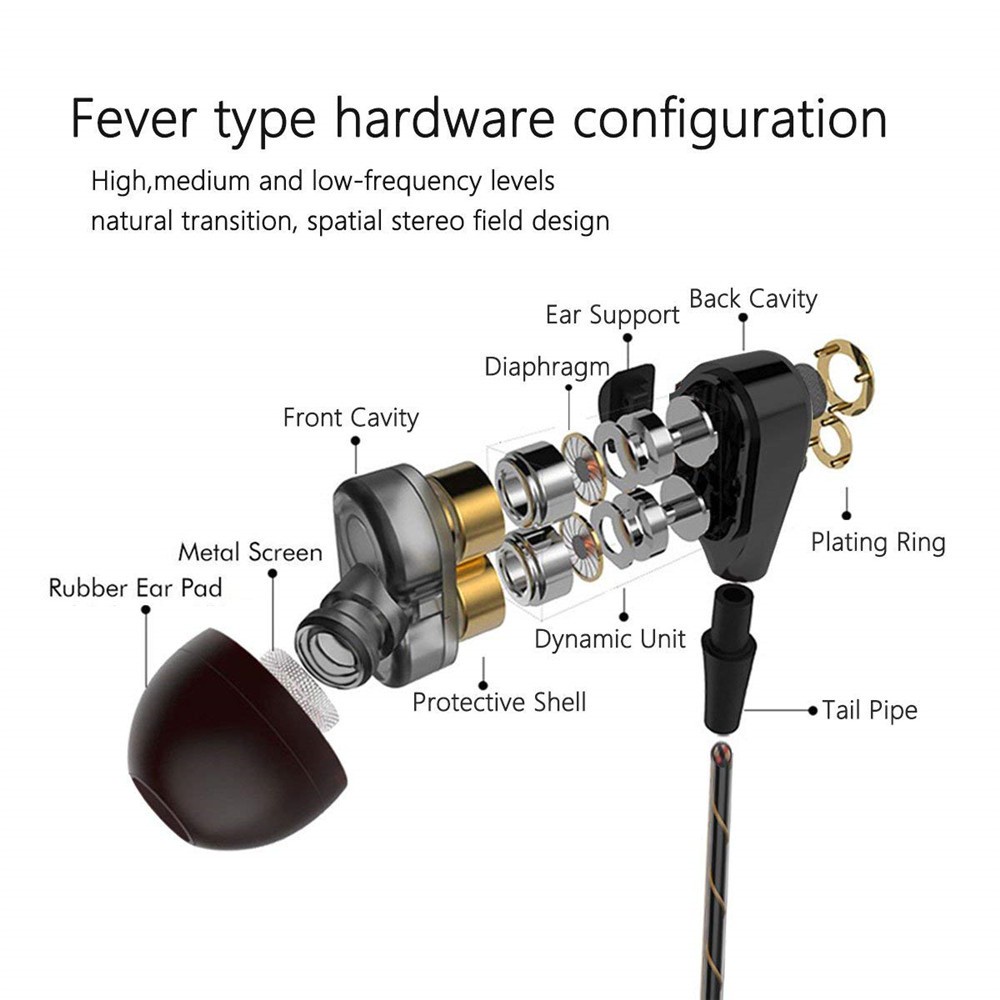⚡YZ Headset Gaming Dual Hifi Stereo Bass Dengan Mic Dan Kabel Ukuran 3.5mm Untuk Android iPhone