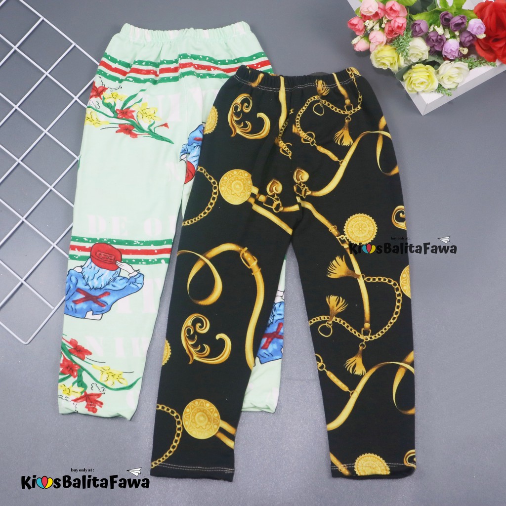 [IMPORT] Legging Nara uk 3-5 Tahun / Leging Motif Anak Perempuan Premium Tebal Celana Ketat Panjang