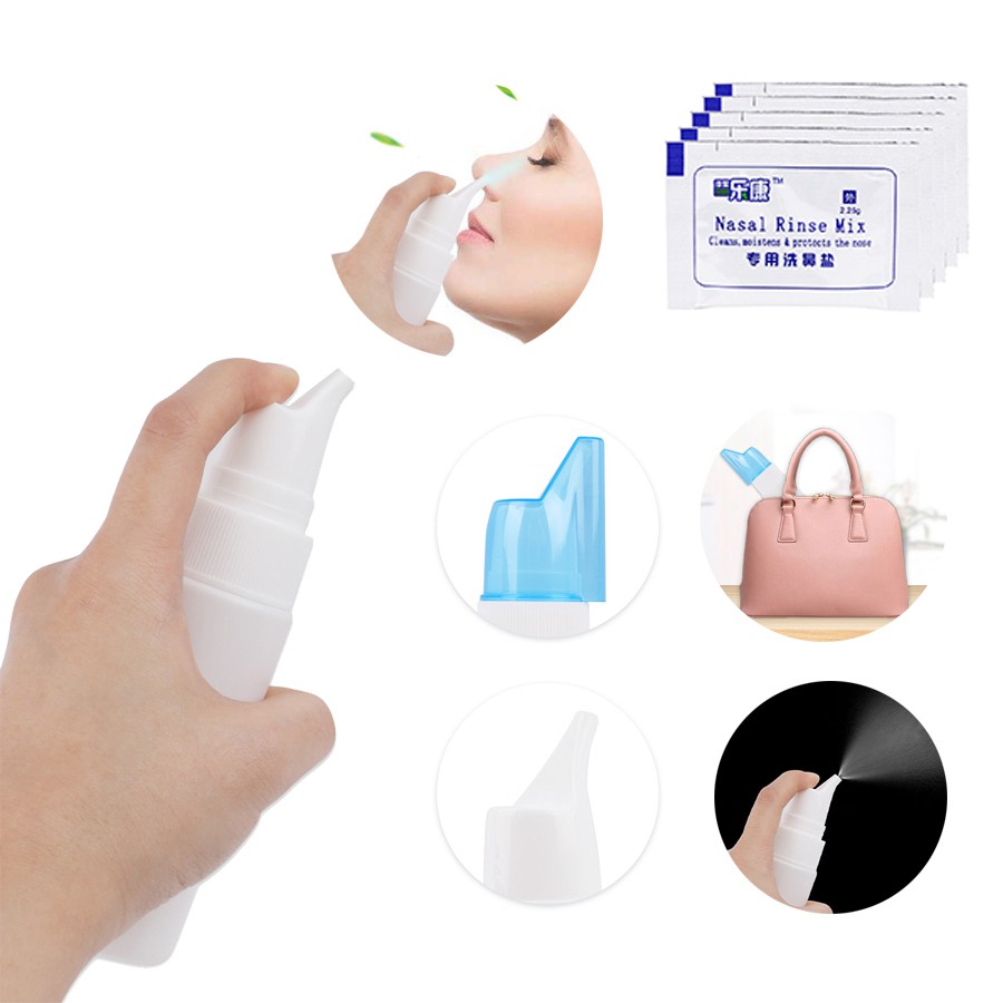 Botol Pencuci Hidung mini Travel Saline Nasal Portable 70 Ml