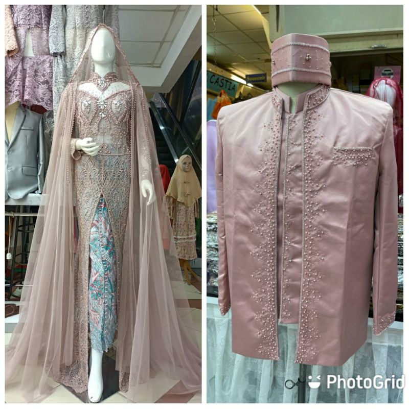 SALEEE..KEBAYA AKAD COUPLE FULL PAYET//KEBAYA AKAD COUPLE TERMURAH