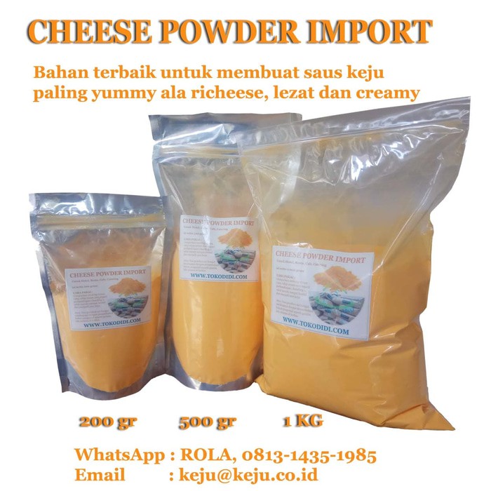 

KERRY CHEESE POWDER MURNI BAHAN SAUS KEJU ORIGINAL DIJAMIN ASLI