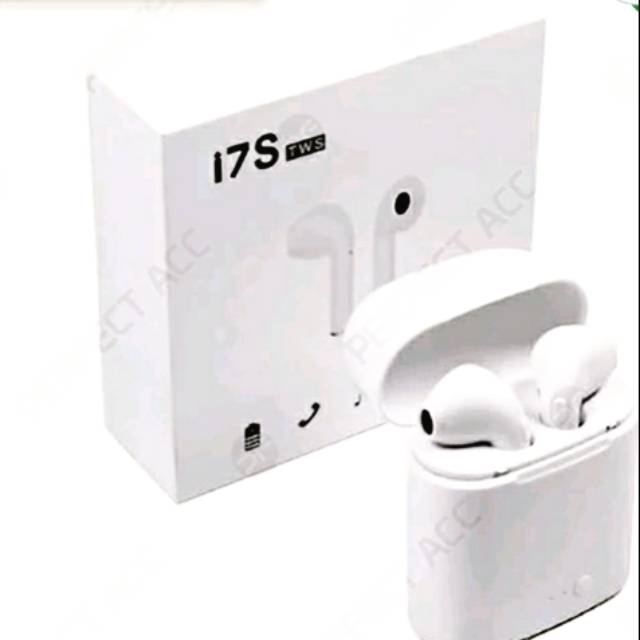 Headset bluetooth stereo 17s tws twins true wireless 2 kuping