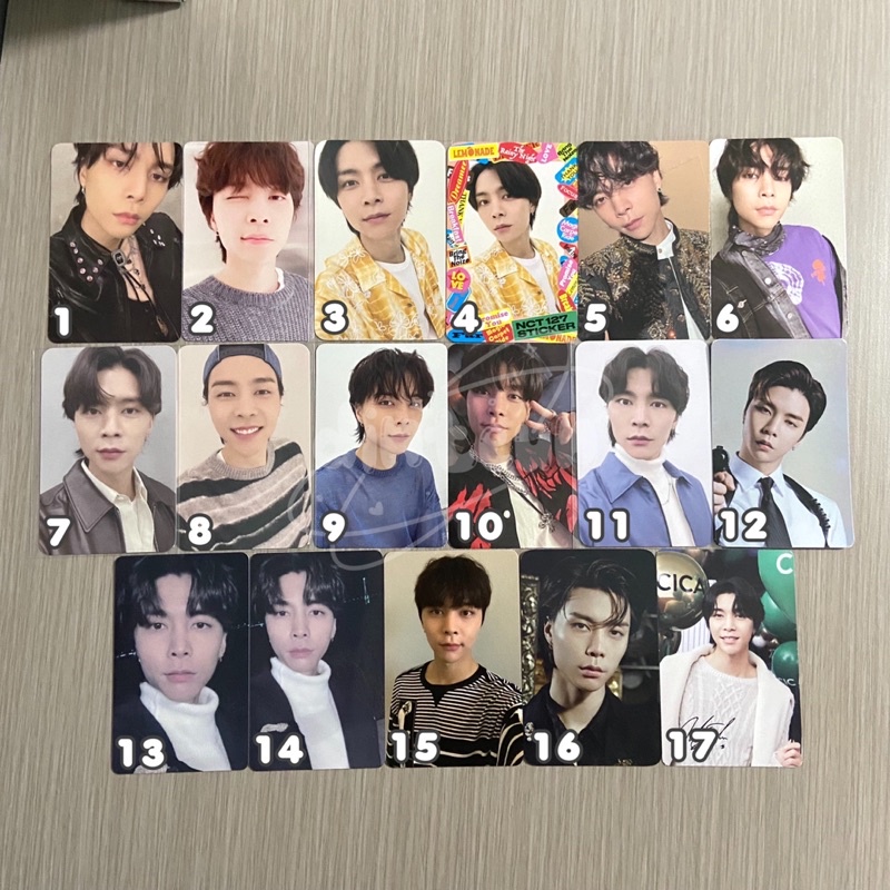 PHOTOCARD OFFICIAL JOHNNY NCT 127 - STICKER FAVORITE UNIVERSE LENTICULAR AR THE CASTLE NATURE REPUBL