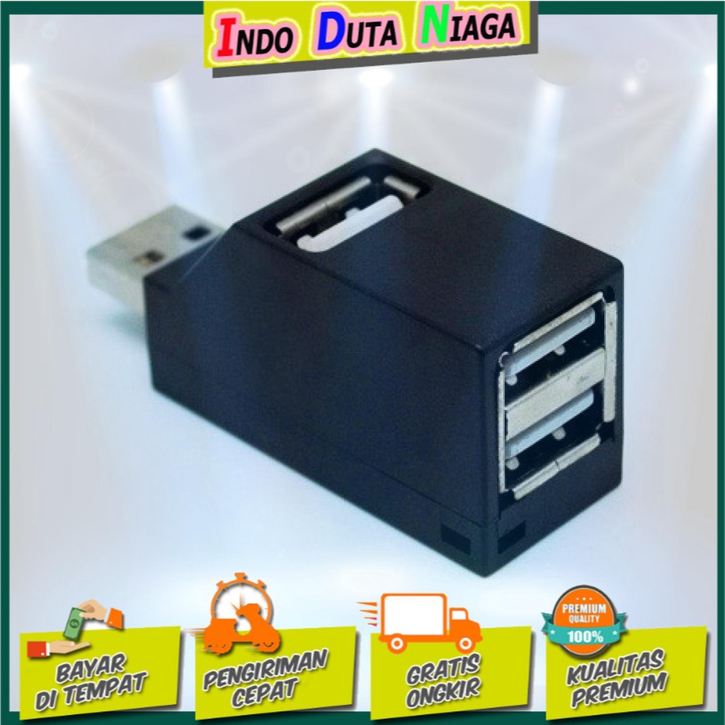 IDN TECH - Unitek Mini Super Speed USB 2.0 Hub 3 Ports - Y-2153