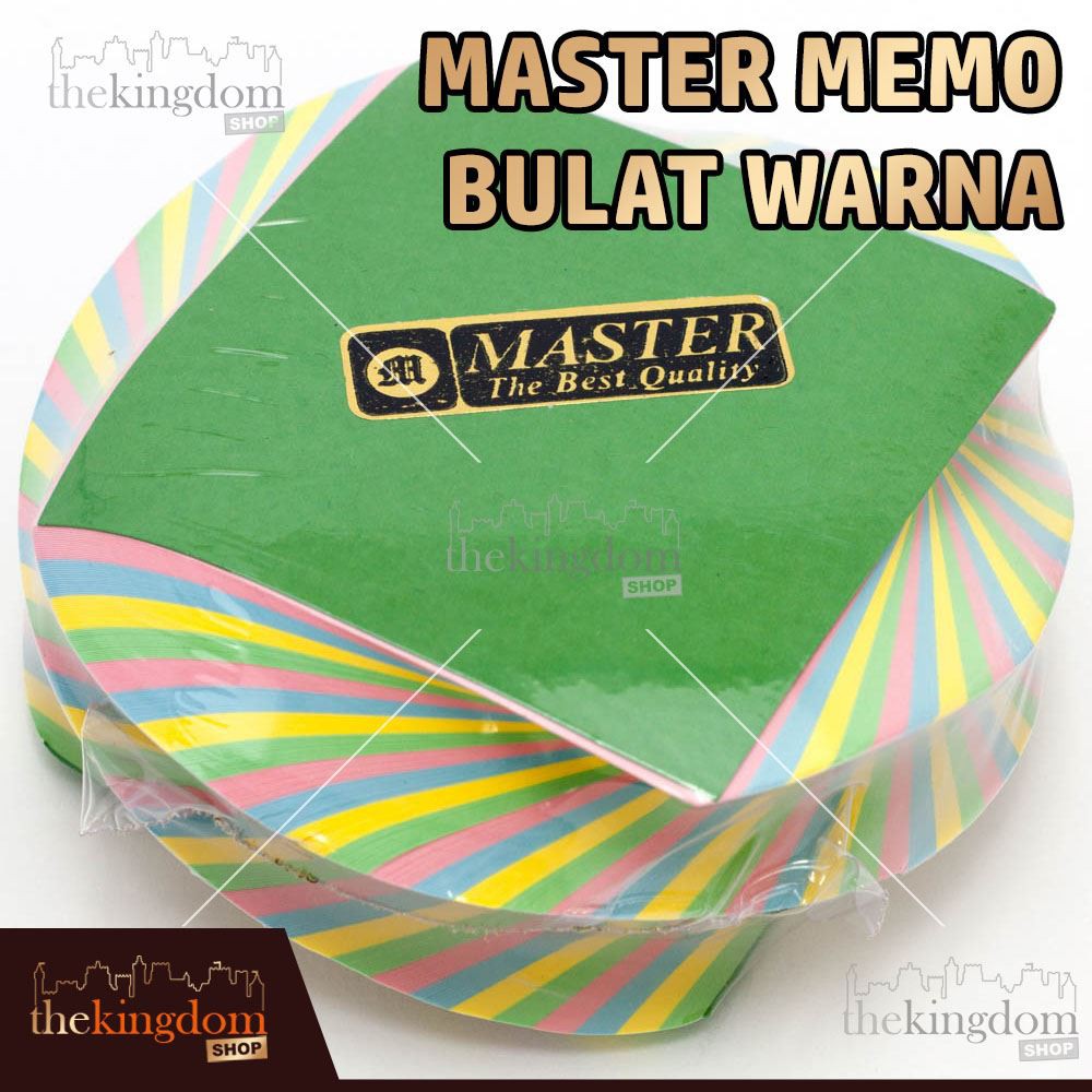 

Master Memo Bulat Warna / Notes Kecil / Kertas