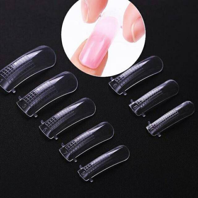 Nail Dual Forms Extension Cetakan Kuku Extension Polygel isi 100 pcs