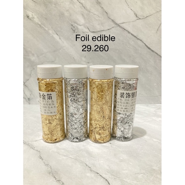 

EDIBLE GOLD & SILVER FOIL LEAF / KERTAS HIASAN KUE