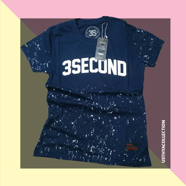 KAOS WANITA 3SECOND KAOS THREE SECOND KAOS CEWE 3SECOND KAOS LENGAN PENDEK KAOS 3SECOND ORI