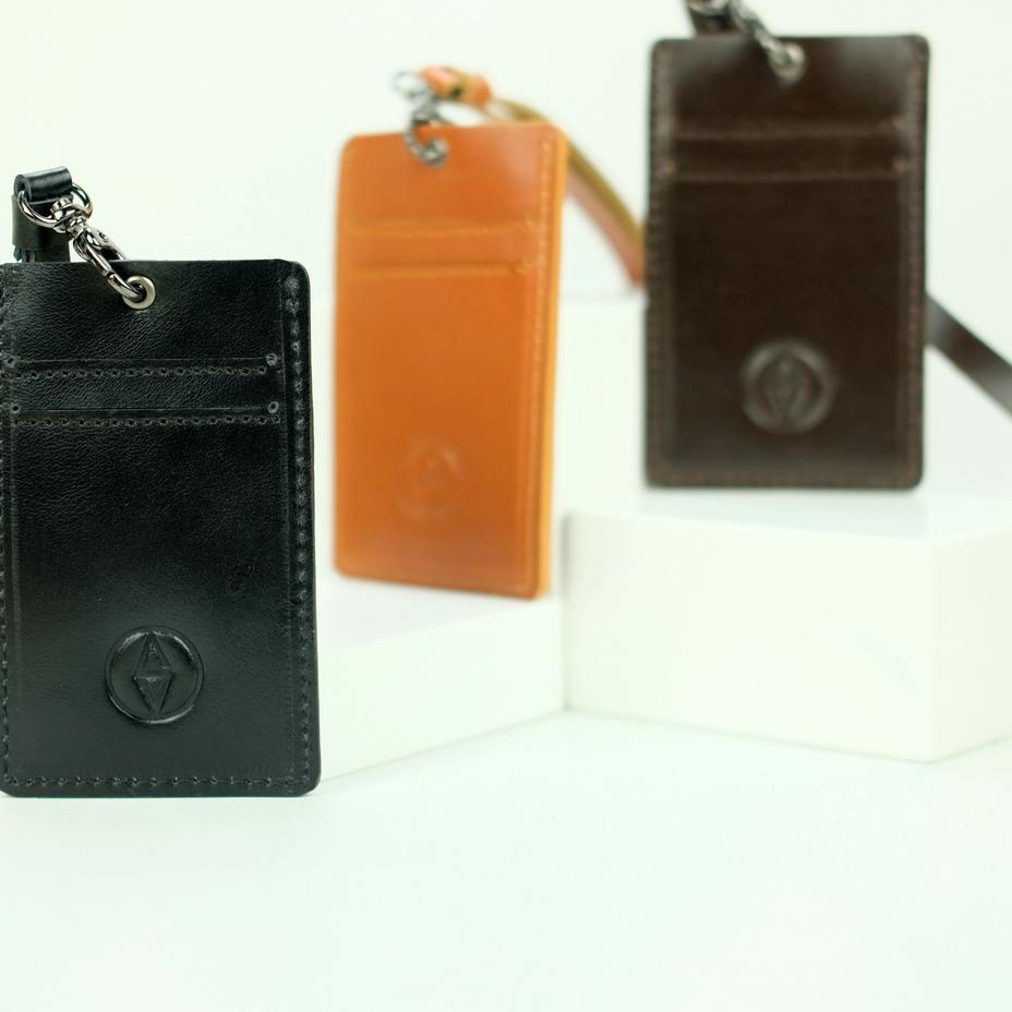 

Harga TERMURAAH.. Sendy Leather SEVILLA Id Card Holder Lanyard Kulit Sapi Asli Handmade