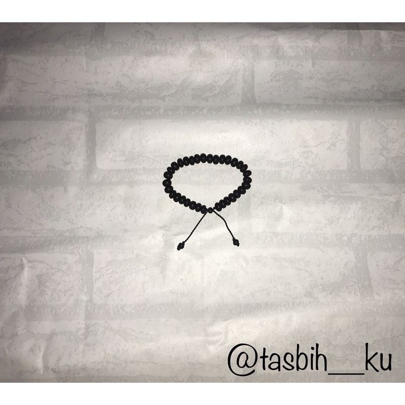 Tasbih Kayu Stigi Hitam 33 Butir