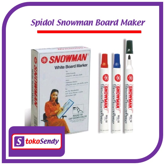 

TokoSendy - Spidol Snowman BG12 Boardmaker