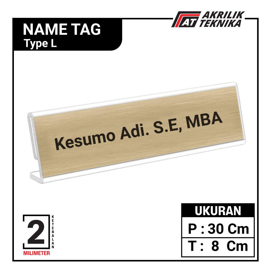 

CUSTOMAKRILIK NAMA / NAMA PANITIA / PAPAN NAMA MEJA AKRILIK 8 x 30 CM - 8 x 30 cm