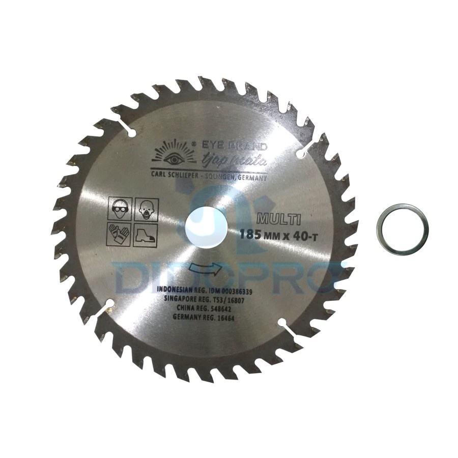 MATA GERGAJI KAYU 7 INCH 40,60T CIRCULAR SAW BLADE TCT MULTI TJAP MATA 7&quot;