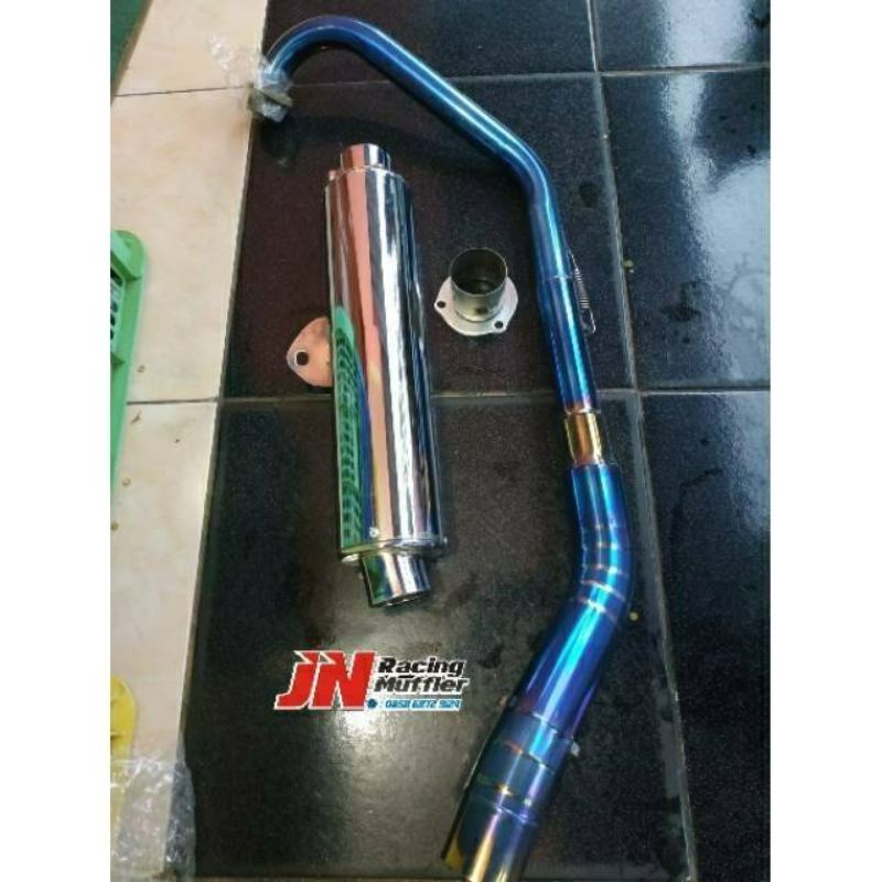 Knalpot CKD standar Satria Fu leher bluemoon for Satria, Tiger, Vixion, Sonic dll